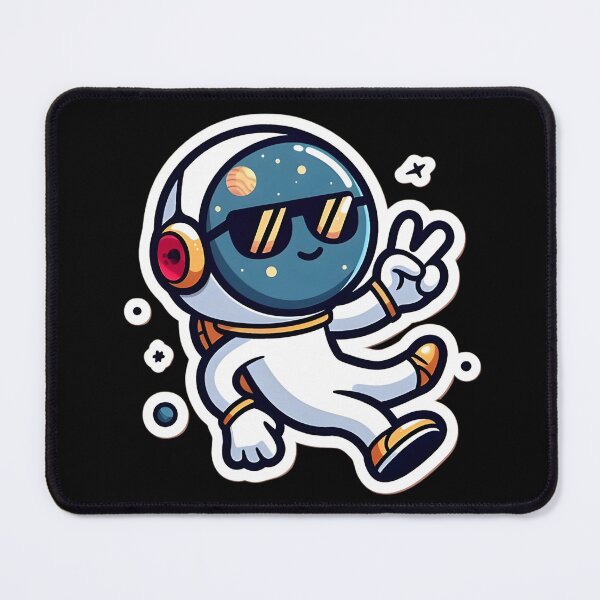 Item preview, Peace Stickman Astronaut designed and sold by StickyGuys.