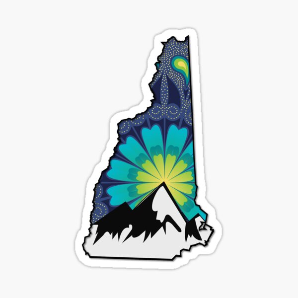 Item preview, New Hampshire teal mt designed and sold by Sabrina Joelle.