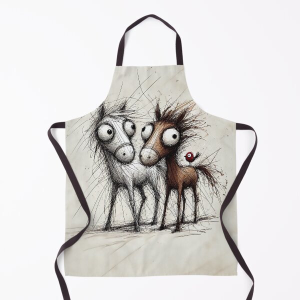Item preview, Scribble Horses with a Feathered Friend designed and sold by Michael van der Hoorn.