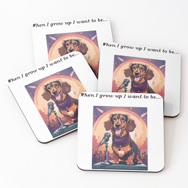 Item preview, When I grow up: Popstar Dachshund designed and sold by KynsaPerow.