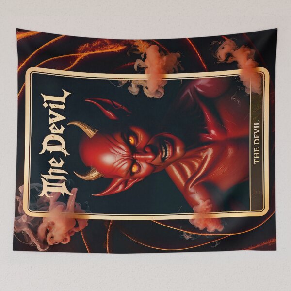 Item preview, The Devil Horror Style Tarot Card designed and sold by TheArtOfPat.