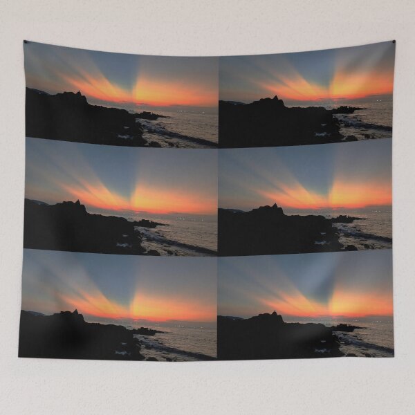 Item preview, The enchanting sunset view of the sea of ​​Mokji Island, east of Jeju, Korea. designed and sold by human8891.