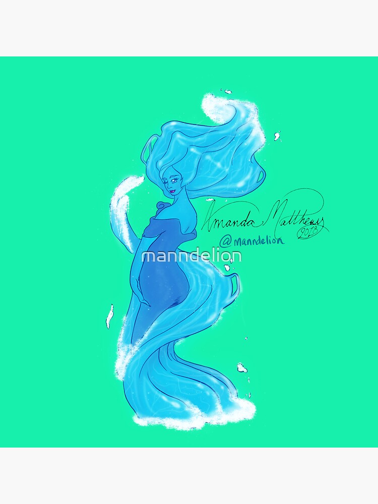 "Water Elemental" Sticker for Sale by manndelion Redbubble