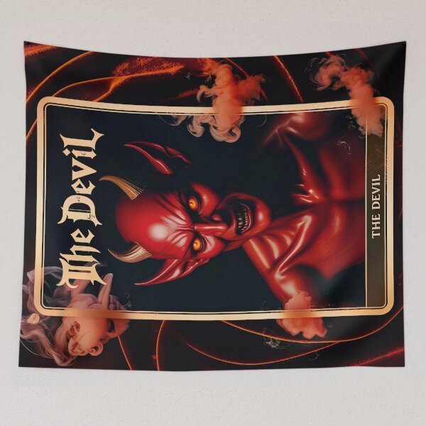 Item preview, The Devil Horror Style Tarot Card designed and sold by TheArtOfPat.