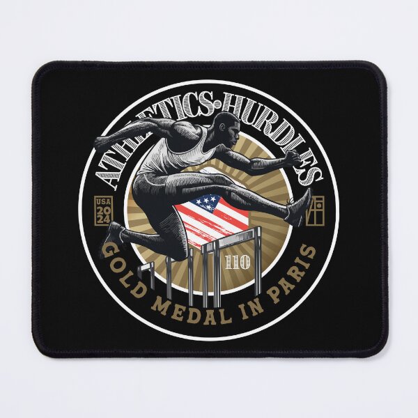 Item preview, 2024 - USA - ATHLETICS - HURDLES 110 - GOLD MEDAL - PARIS - 1 designed and sold by ArtProjectShop.