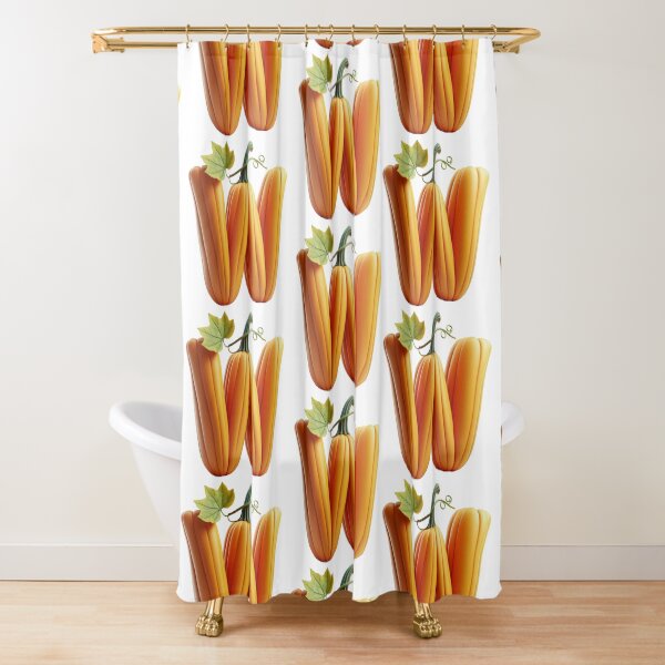 PUMPKIN LETTER W Shower Curtain