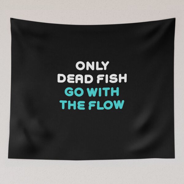 Item preview, Dead Fish Go With The Flow designed and sold by Rokoyo Prints.