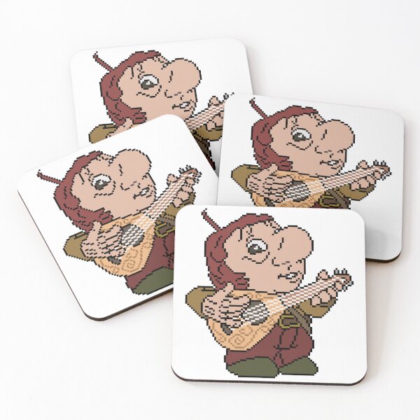 Item preview, Mip Playing his Lute - Smiling Friends Pixel Art designed and sold by MaddieMade.