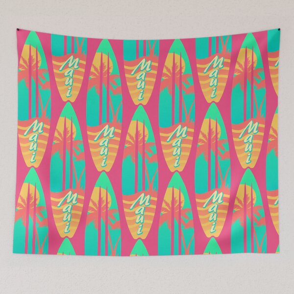 Item preview, Maui Beach Surfboard, Hawaii Tropical Summer Vibes designed and sold by ArtNoveltee.