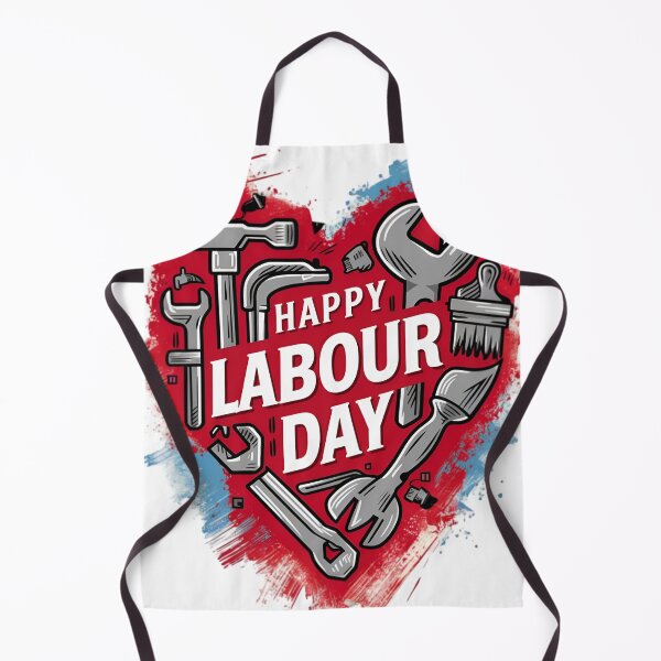 Item preview, Happy Labour Day: Tools and Heart Watercolor designed and sold by InspiredCreatives.