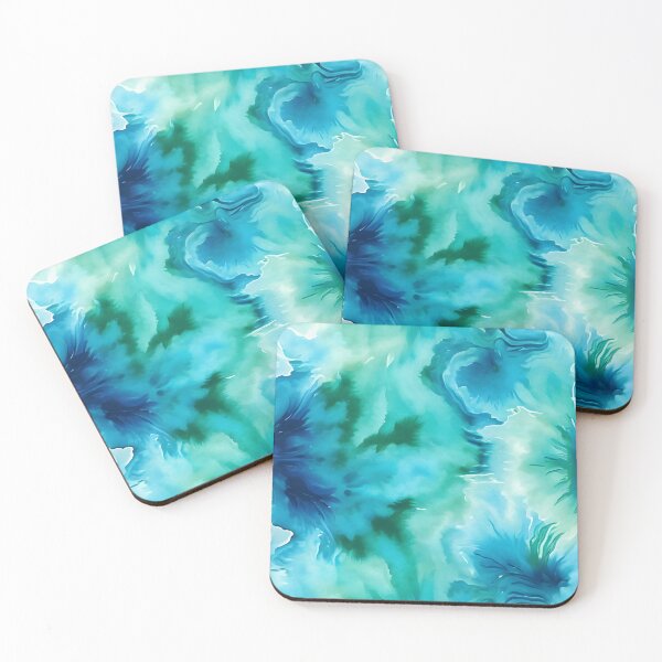 Item preview, 70s RETRO GROOVY TIE DYE ~ Sea Green Blue ~ Hippie Flower Power designed and sold by Spinning Plates 360.
