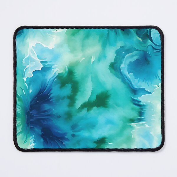Item preview, 70s RETRO GROOVY TIE DYE ~ Sea Green Blue ~ Hippie Flower Power designed and sold by Spinning Plates 360.