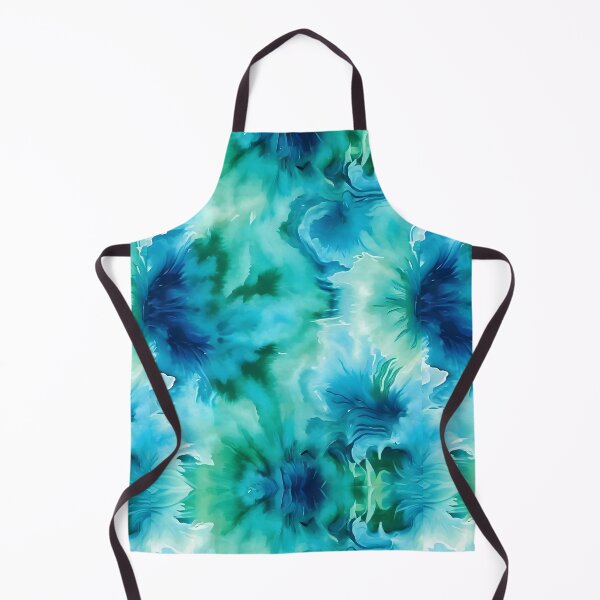 Item preview, 70s RETRO GROOVY TIE DYE ~ Sea Green Blue ~ Hippie Flower Power designed and sold by Spinning Plates 360.