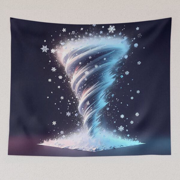Item preview, Minimalist Blizzard Tornado, Ai Generated Art  designed and sold by ACC .