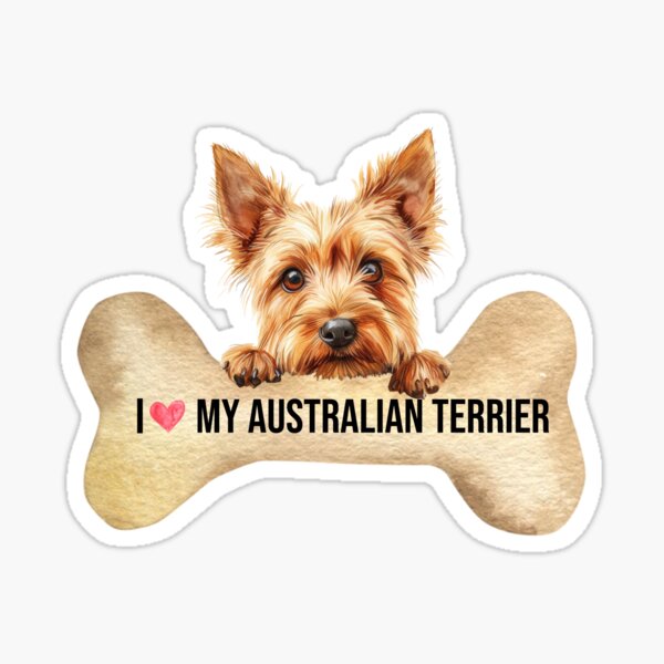 Item preview, I Love My Australian Terrier designed and sold by TheAnimalZ00.