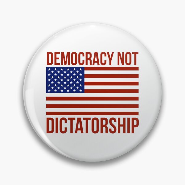 Item preview, Democracy not dictatorship  designed and sold by Rachel the Artist .