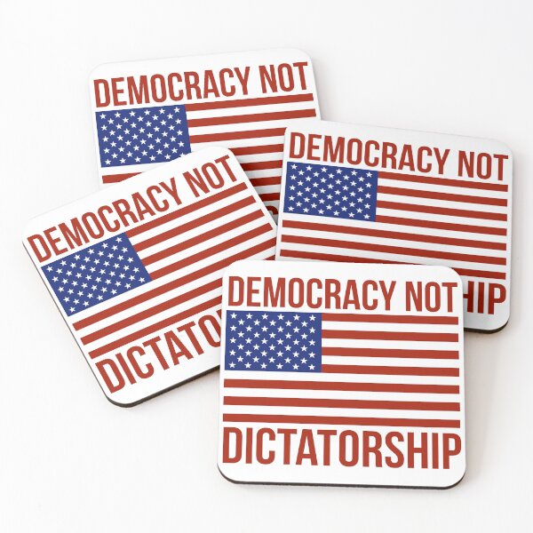 Item preview, Democracy not dictatorship  designed and sold by Rachel the Artist .
