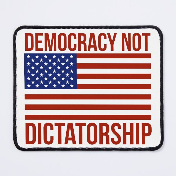 Item preview, Democracy not dictatorship  designed and sold by Rachel the Artist .