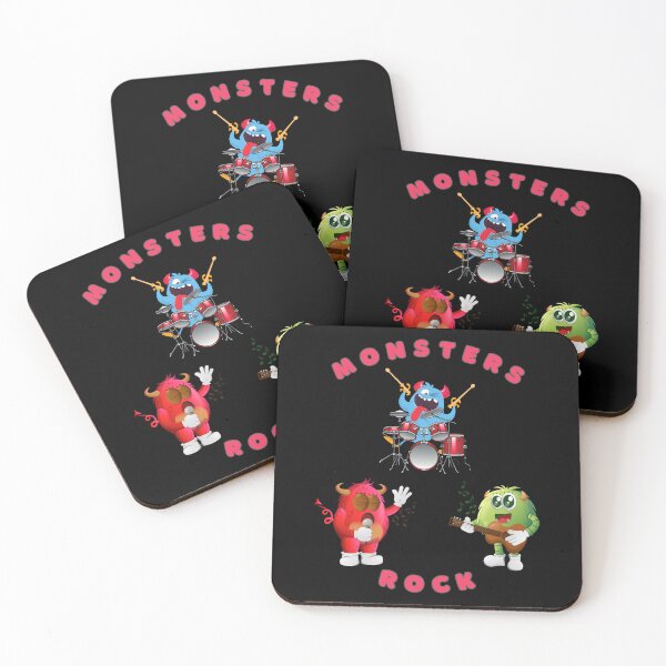 Item preview, Monsters Rock Cool Band Singer Guitarist Drummer Musicians designed and sold by Artography Designs.