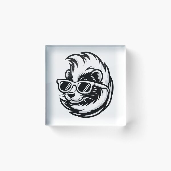 Item preview, Cool And Stylish Skunk Wearing Sunglasses  designed and sold by Smix Pixels.