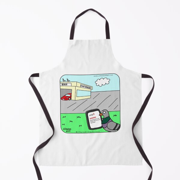 Item preview, Bird Bathroom Cartoon designed and sold by CartoonistSheri.