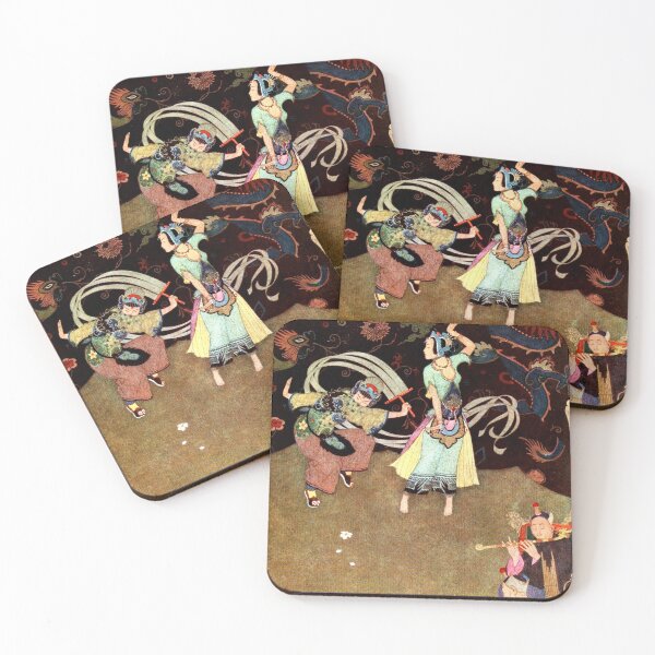 Item preview, Edmund Dulac - The nuptial dance of Aladdin and the Lady Bedir-el-Budur  designed and sold by forgottenbeauty.