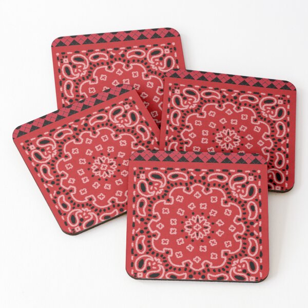 Item preview, Red Black Bandana Print designed and sold by Cozycreationden.