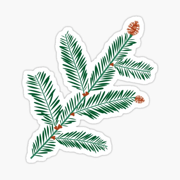 Item preview, California coastal redwood tree leaf and acorns designed and sold by katedill0n.