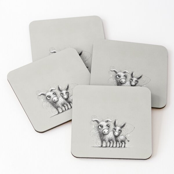 Item preview, Whimsical Scribble Donkeys Duo designed and sold by Michael van der Hoorn.