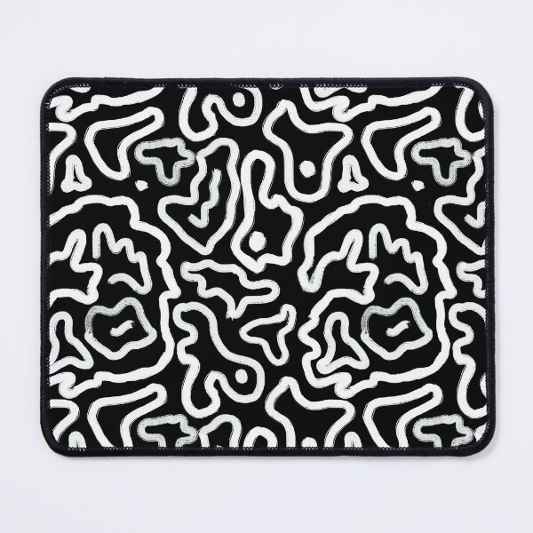 Item preview, Organic Flow Lines Black  designed and sold by pinebluedesign.