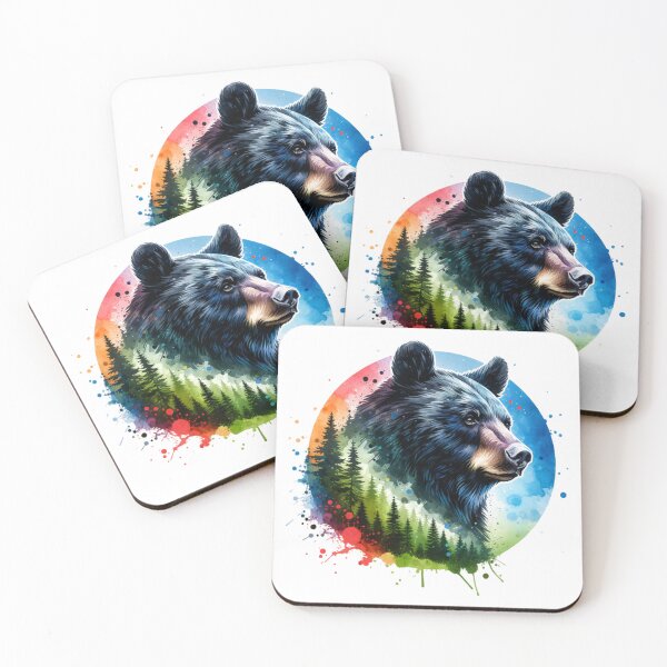 Item preview, PNW Watercolor Black Bear designed and sold by Catherine Harrison.