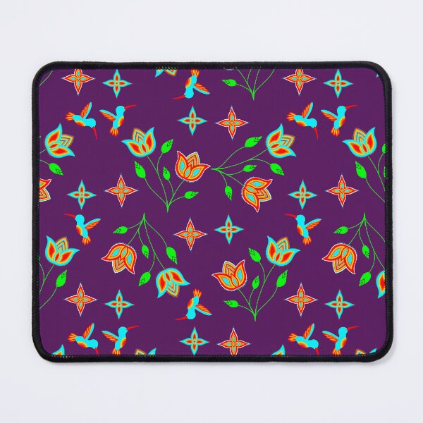 Item preview, Purple Hummingbird Floral designed and sold by Niibidoon.