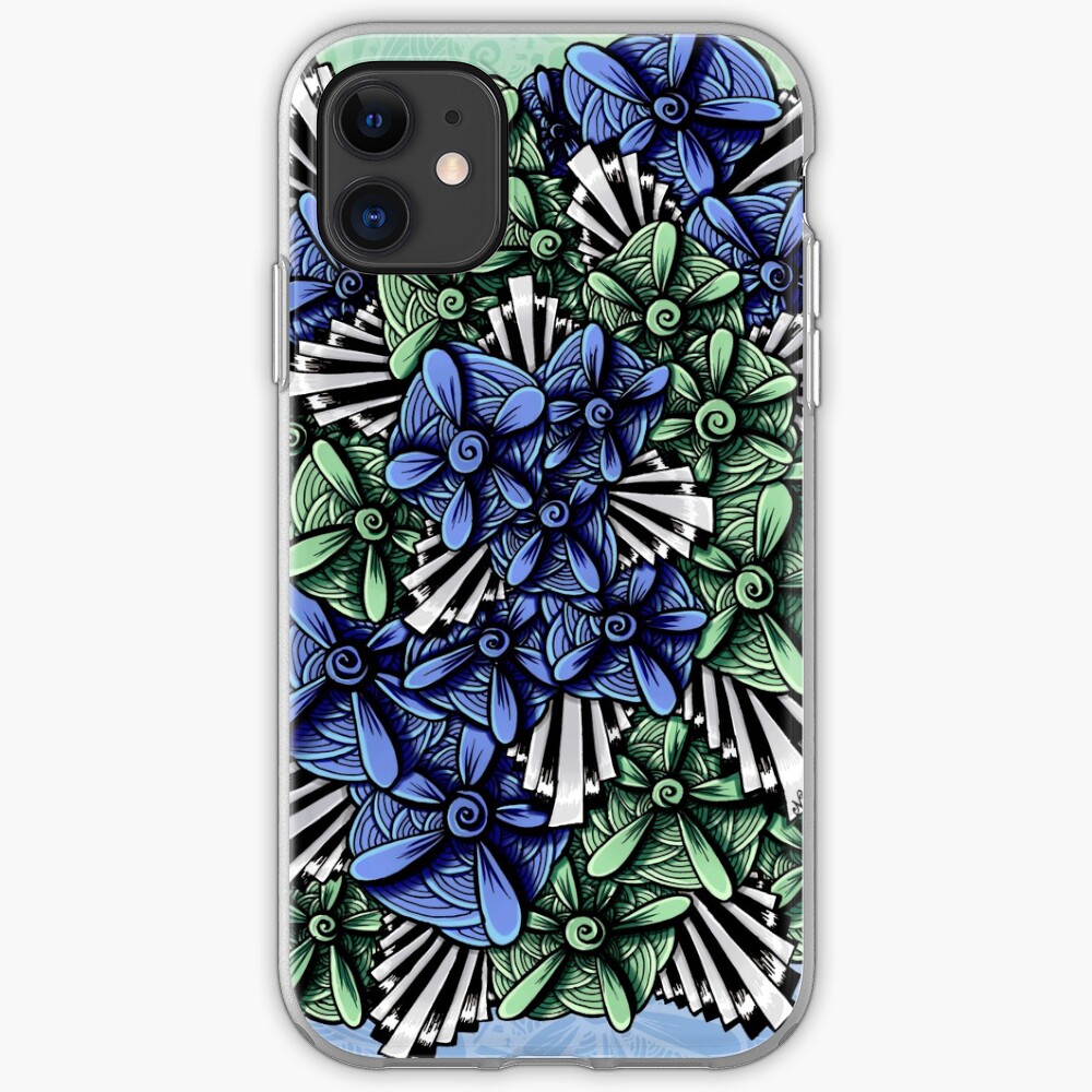 Zentangle Petal-Floodlights iPhone Case & Cover