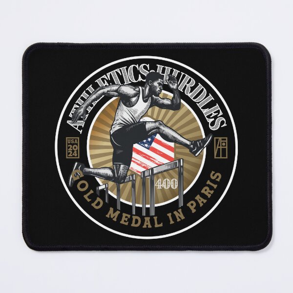 Item preview, 2024 - USA - ATHLETICS - HURDLES 400 - GOLD MEDAL - PARIS - 1 designed and sold by ArtProjectShop.