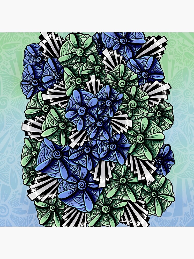 Zentangle Petal-Floodlights by digitalartbynic