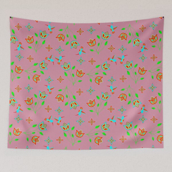 Item preview, Pink Hummingbird Floral designed and sold by Niibidoon.