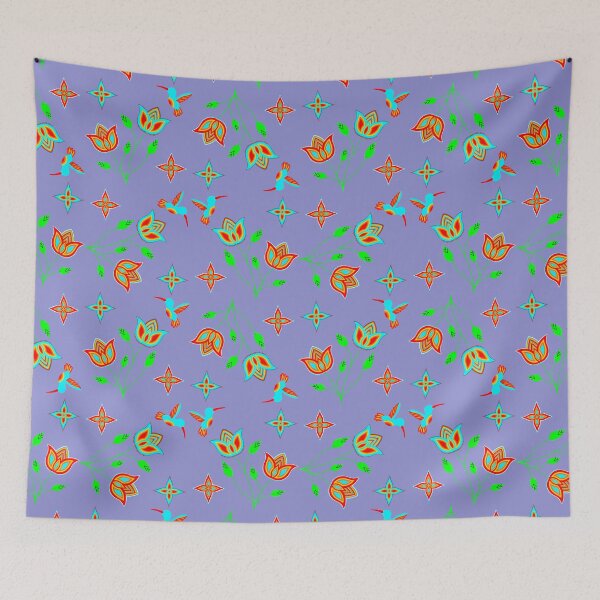 Item preview, Light Purple Hummingbird Floral designed and sold by Niibidoon.