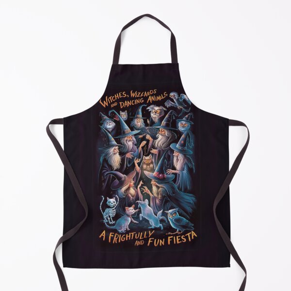 Item preview, "A Frightfully Fun Fiesta: Witches, Wizards, and Dancing Animals Unite!" designed and sold by piketo.
