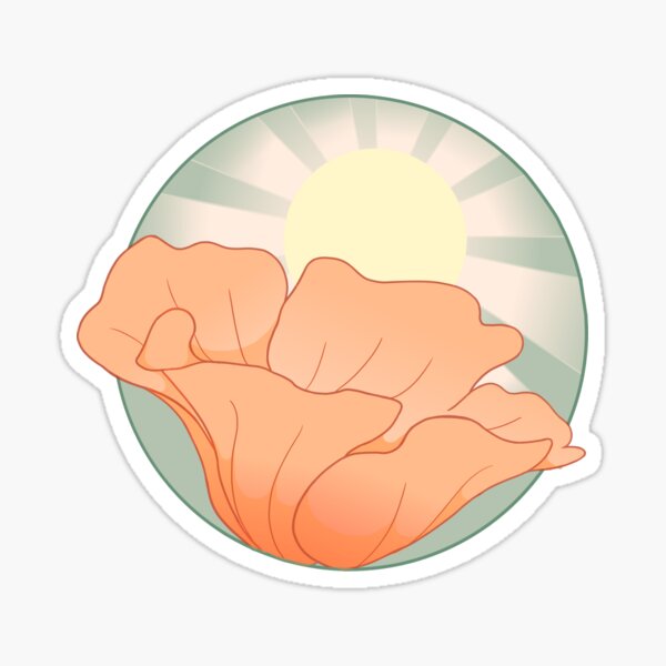 California Poppy Sunrise Sticker