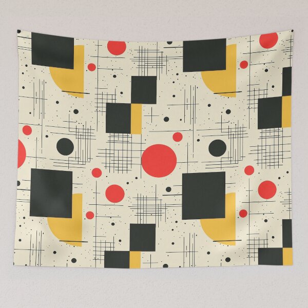 Item preview, Minimalist Retro Design with Bold Geometric Shapes and Pastel Colors designed and sold by PaintbrushPlace.