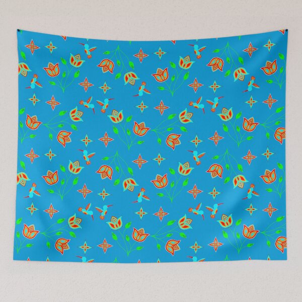 Item preview, Blue Hummingbird Floral designed and sold by Niibidoon.