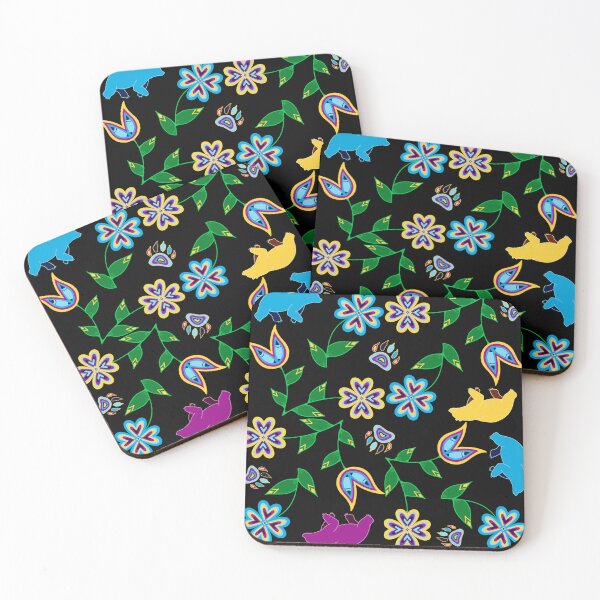 Item preview, Bear Hummingbird Floral designed and sold by Niibidoon.