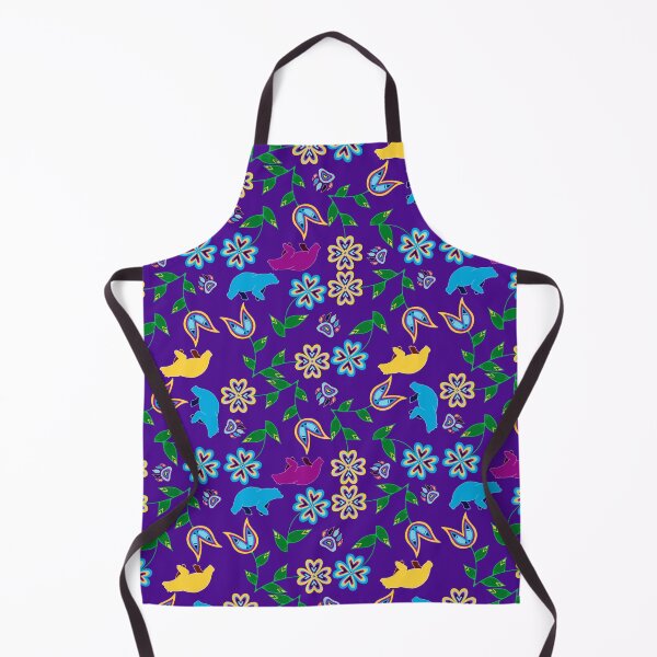 Item preview, Purple Bear Hummingbird Floral designed and sold by Niibidoon.