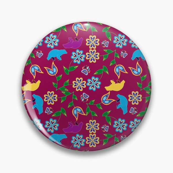 Item preview, Red Bear Hummingbird Floral designed and sold by Niibidoon.
