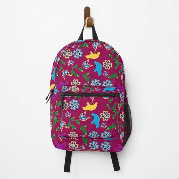 Item preview, Red Bear Hummingbird Floral designed and sold by Niibidoon.
