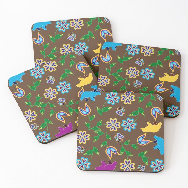 Item preview, Brown Bear Hummingbird Floral designed and sold by Niibidoon.