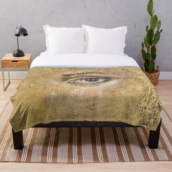 Item preview, Mysterious Eye with Tear Painting on Snake Shed designed and sold by ColorsandEye.