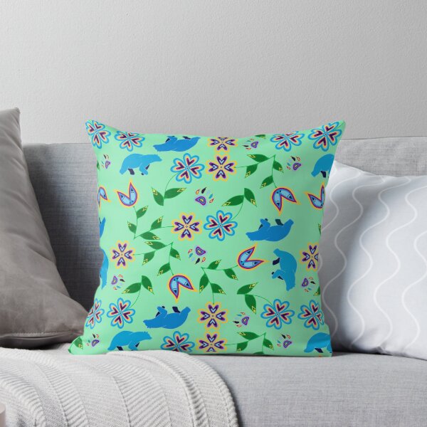 Item preview, Green Bear Hummingbird Floral designed and sold by Niibidoon.