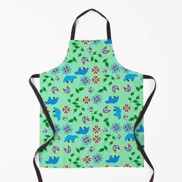 Item preview, Green Bear Hummingbird Floral designed and sold by Niibidoon.