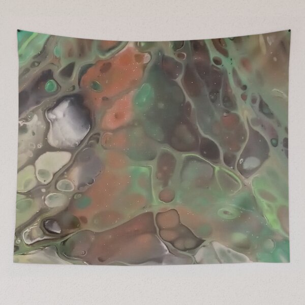 Artikelvorschau, Grüner und brauner Schleim entworfen und verkauft von AmyAbstractArt.